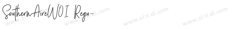 SouthernAireW01 Regu字体转换